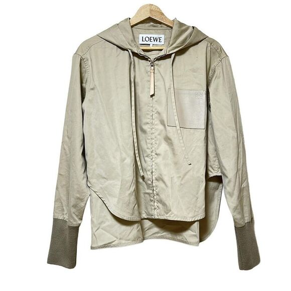 LOEWE Blouson Jacket Size 36 S Women's - Beige Long Sleeve Spring Autumn